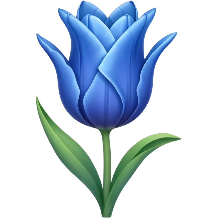 گل لاله آبی emoji