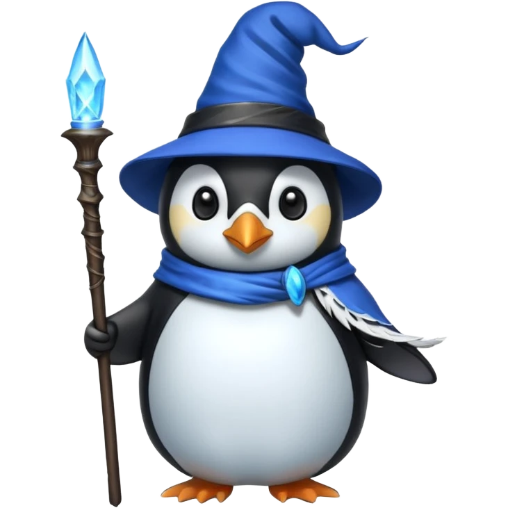 Penguin Wizard emoji