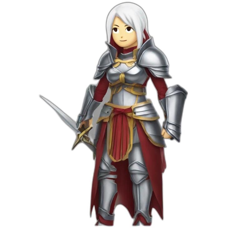 Erza scarlet en armure du dieu des destinés emoji
