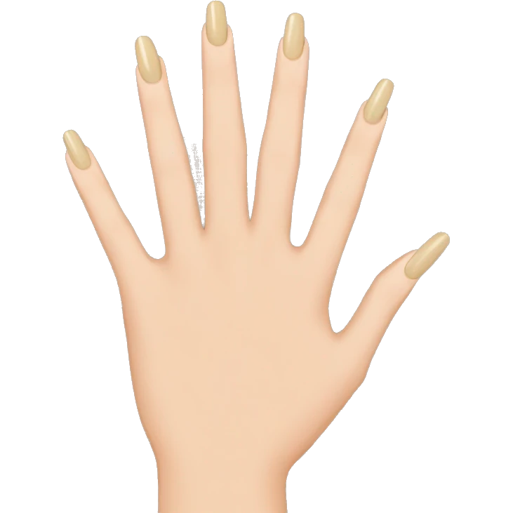 Long beige nails emoji