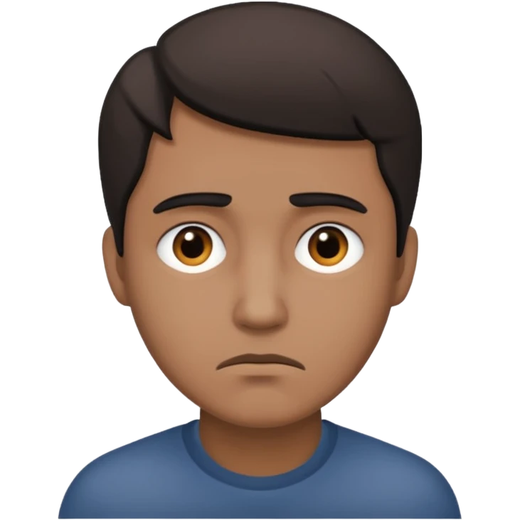 Con sueño triste de hombre  emoji