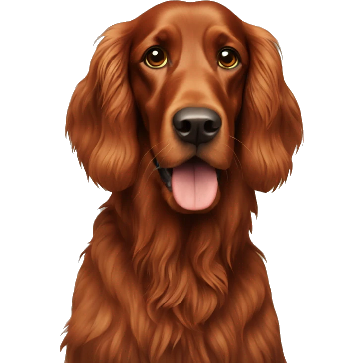 Irish setter dog emoji