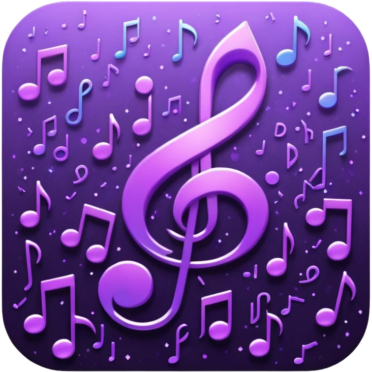 glitter music purple cyberpunk emoji
