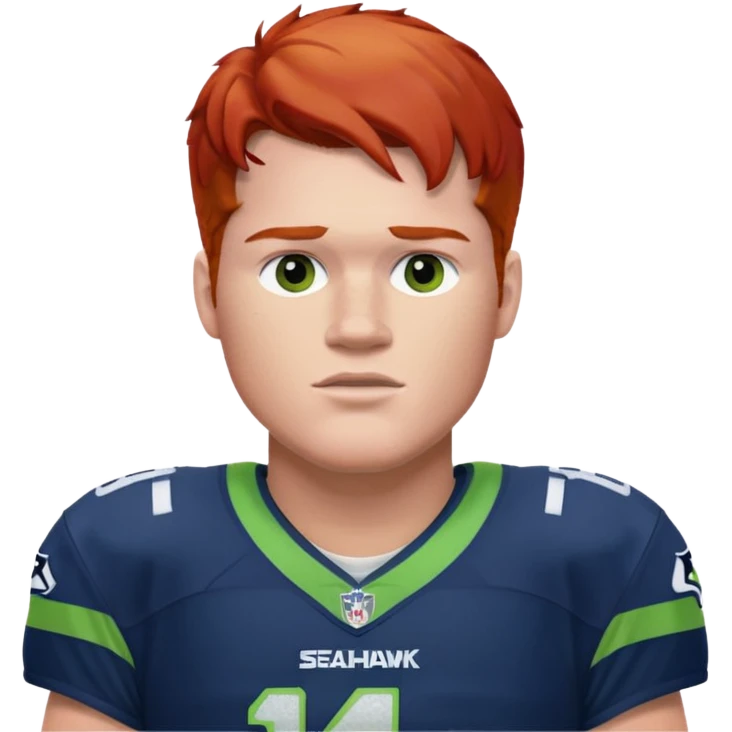 Sam Darnold Seahawk red hair emoji