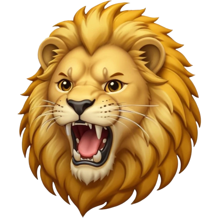 Roaring lion emoji