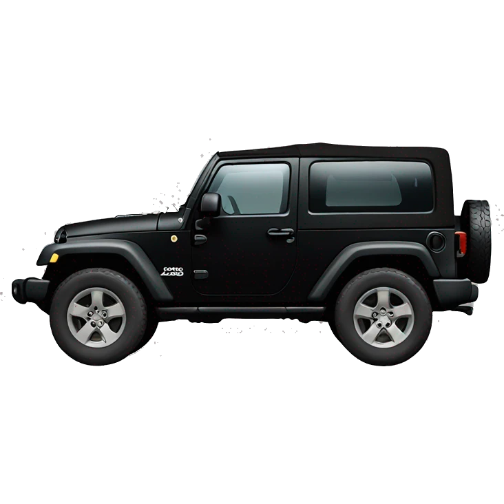 Black jeep wrangler  emoji