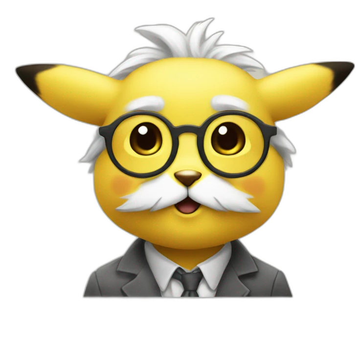 Pikachu einstein emoji
