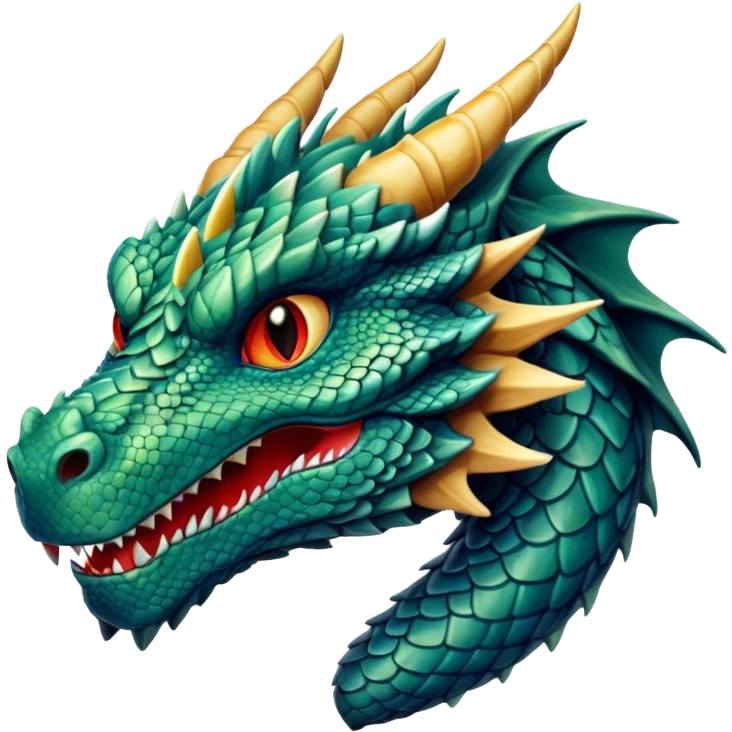 real dragon face emoji