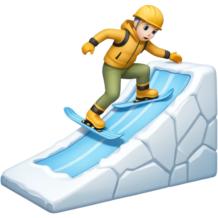 snow slope kicker without ice emoji