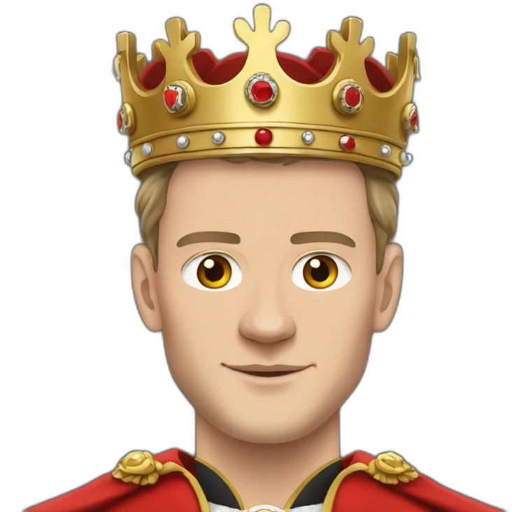 Jonathan Toews as a king with a royal robe on emoji