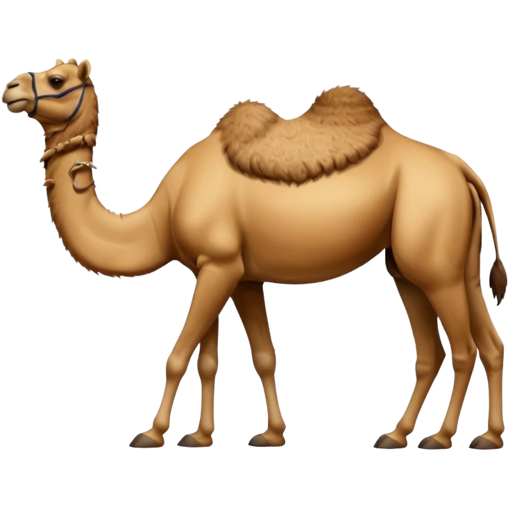 High resolution camels without fur emoji