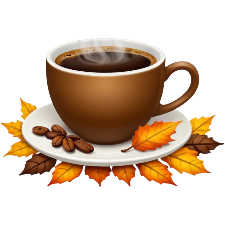 Automne café  emoji