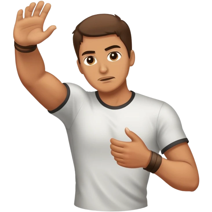 Throwing a chancla emoji
