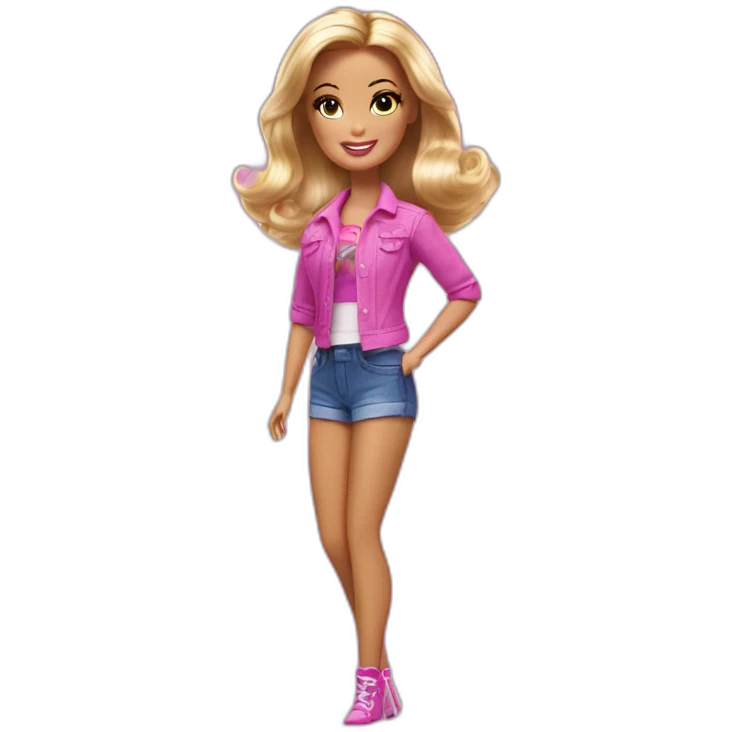 Poling barbie emoji