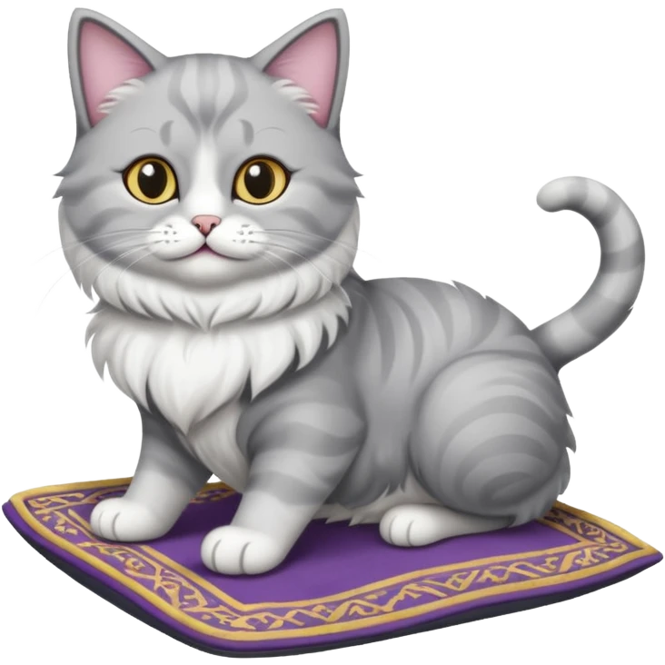 cat in flying carpet emoji