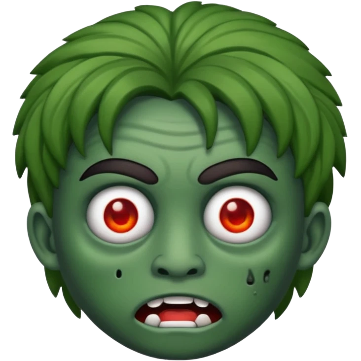 Eu quero fazer um memoji de zombie com cabelo cacheado emoji