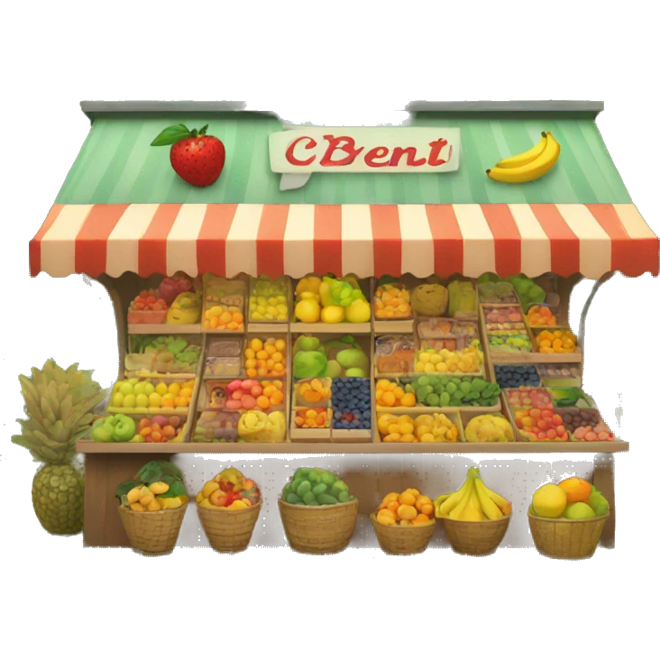 Fruit stand emoji