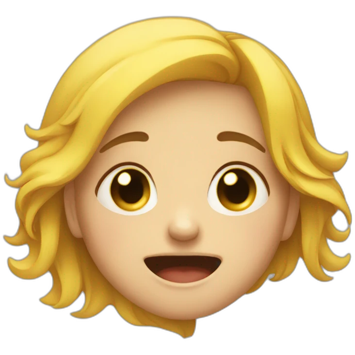 A girl crying and laughing at the same time emoji
