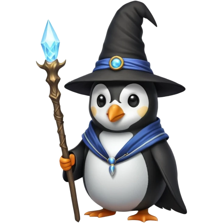Penguin Wizard emoji