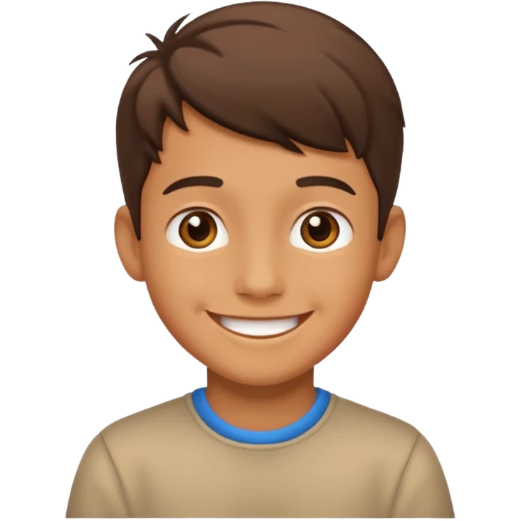 Gülen erkek çocuk emoji