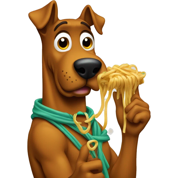 Scooby doo eating spaghetti  emoji
