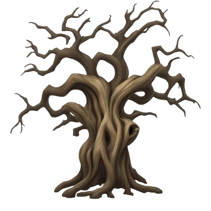 Freaky tree emoji