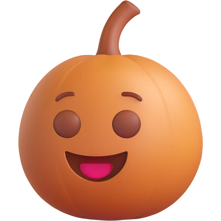 hazelnut 3D emoji style emoji