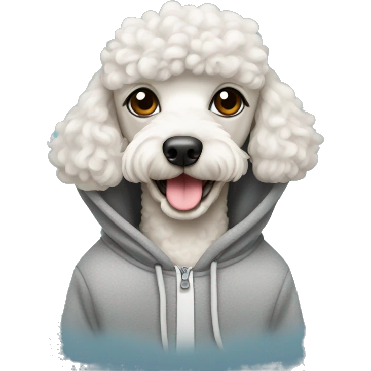poodle in hoodie  emoji