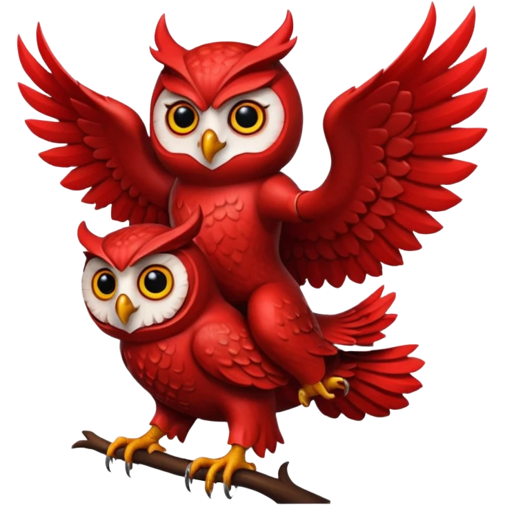 red devil ride  the owl emoji