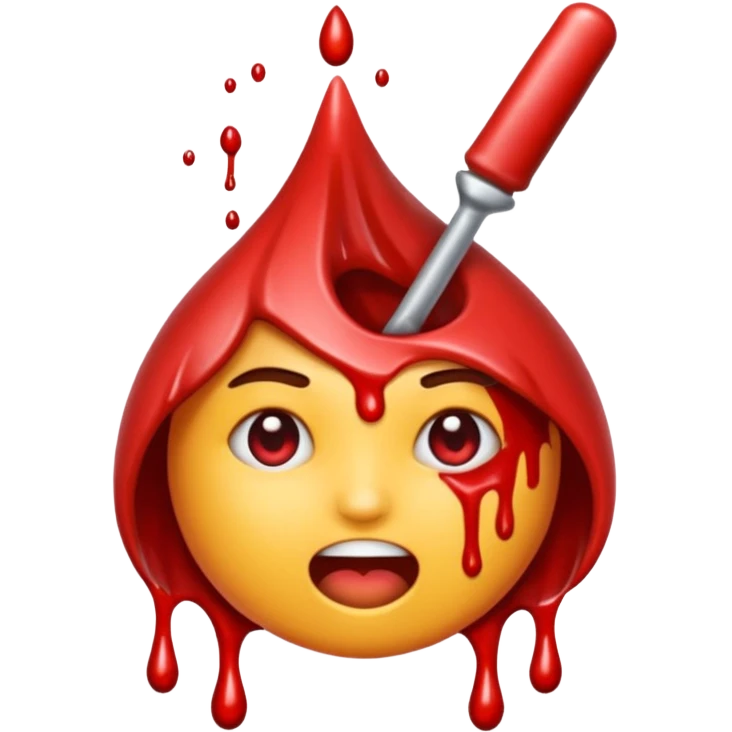 Emoji de bisturi cirurgico cortando pele emoji