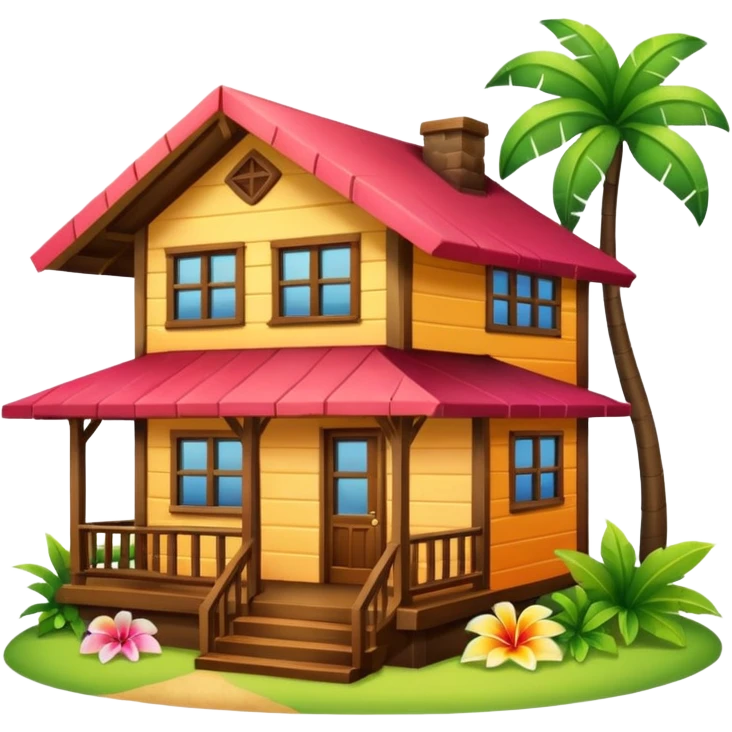 house in hawaii emoji