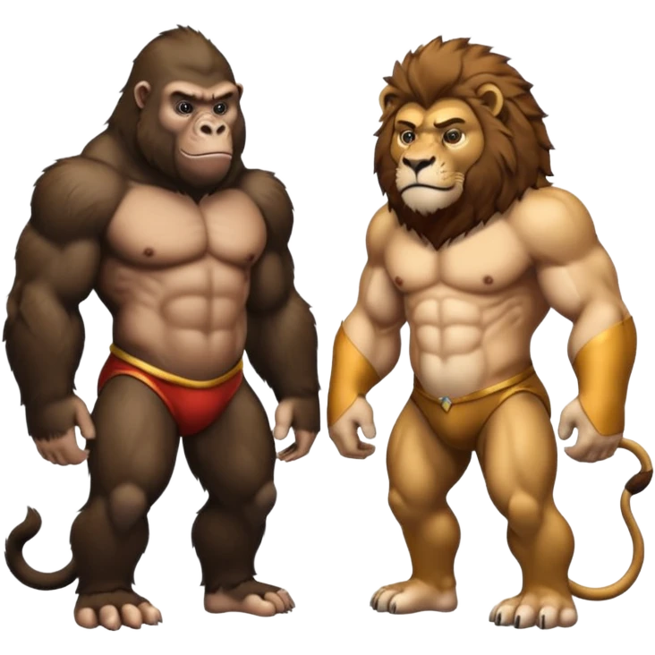 🦍🦁 emoji