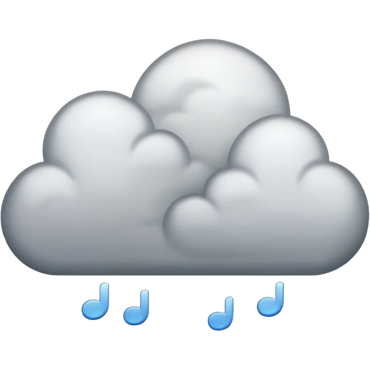 Cloudy season emoji