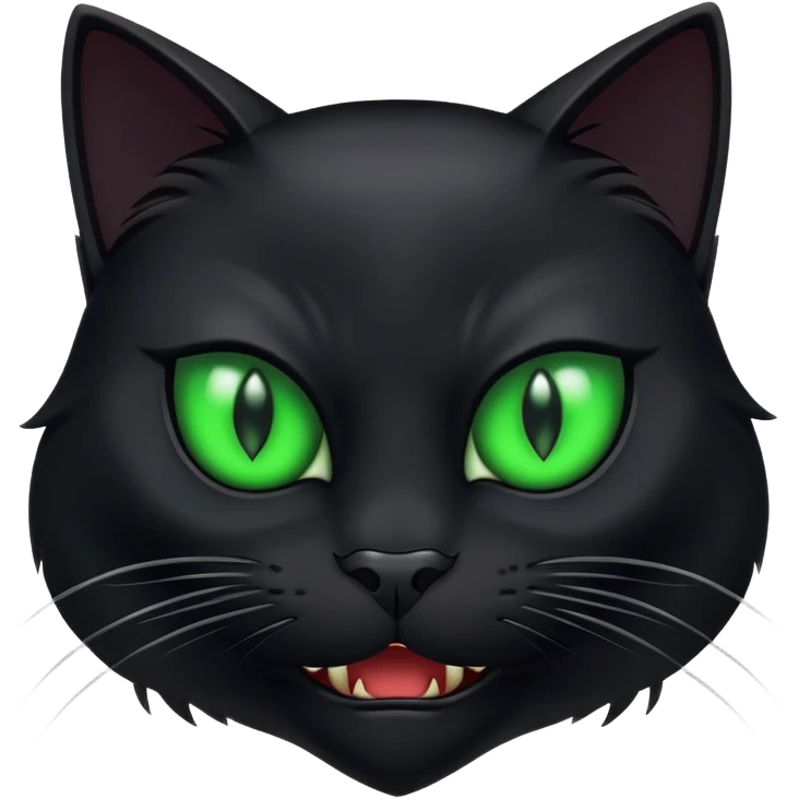 Evil Black cat  emoji