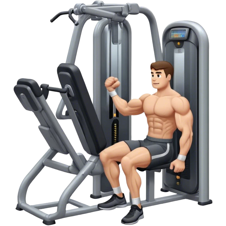 guy abductor-machine gym emoji