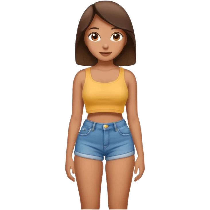 Girl with big brown butt emoji