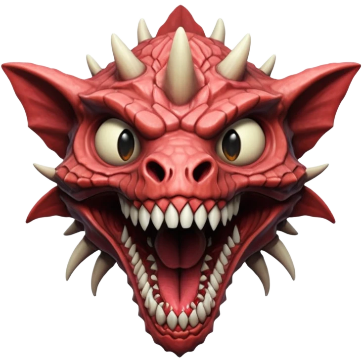 Stranger things demogorgon head emoji