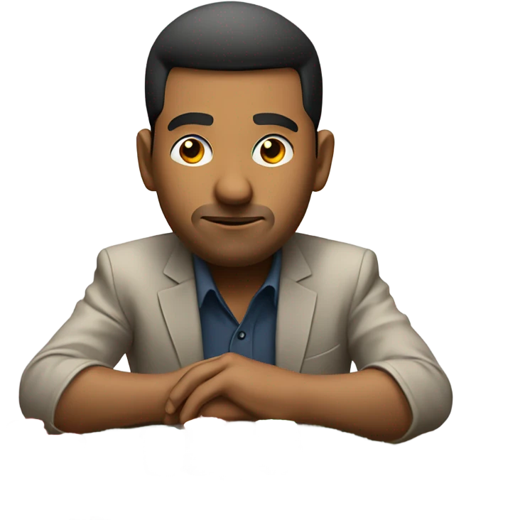 Man gambling emoji