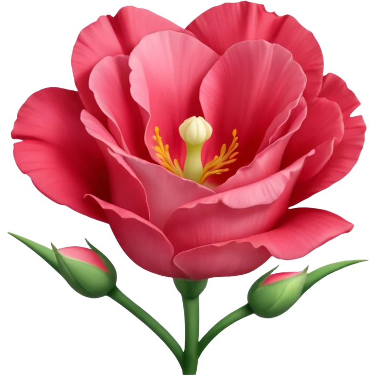 Beautiful light red flower Eustoma emoji