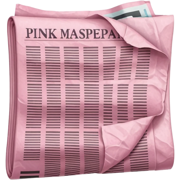 pink newspaper emoji