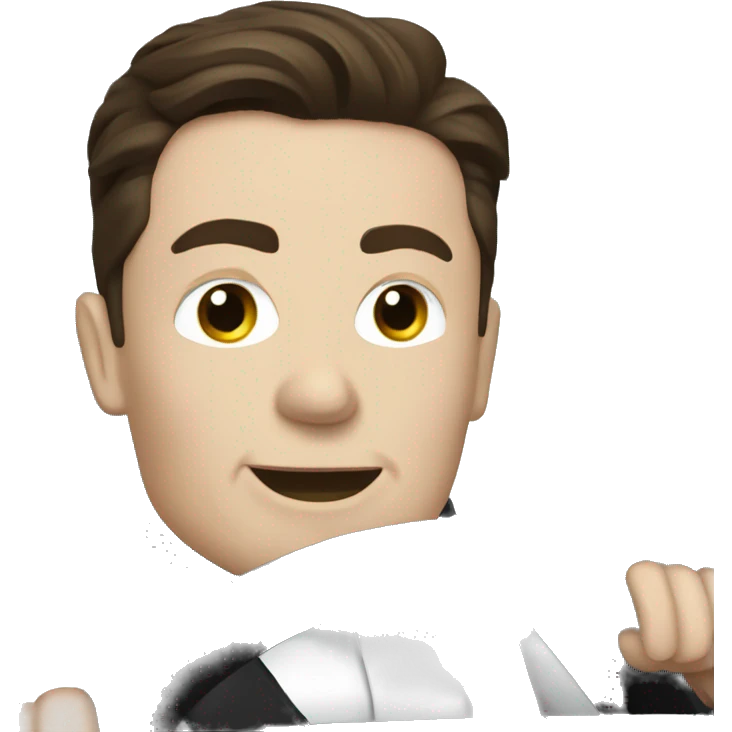 Nicola Tesla driving a Tesla emoji