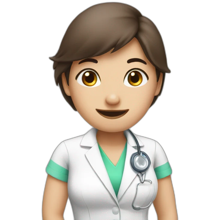 Mole-nurse emoji