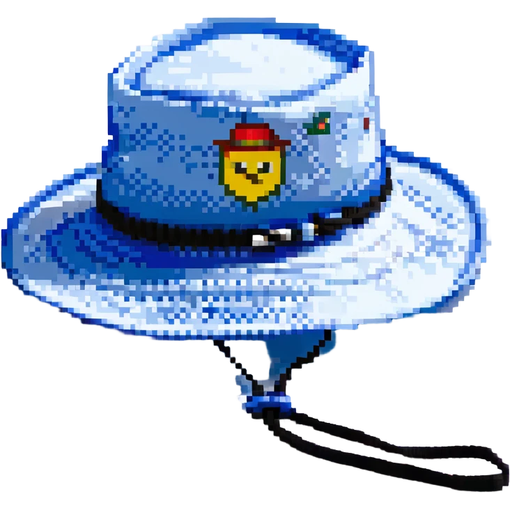 Синяя спортивная панамка со шнурком и надписью SPACEME, no background emoji