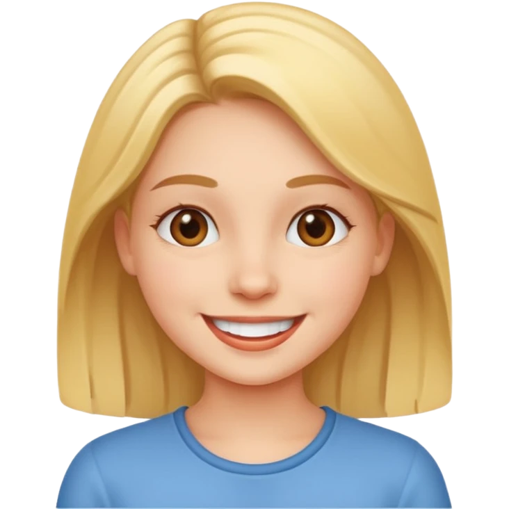 دختر شاد emoji