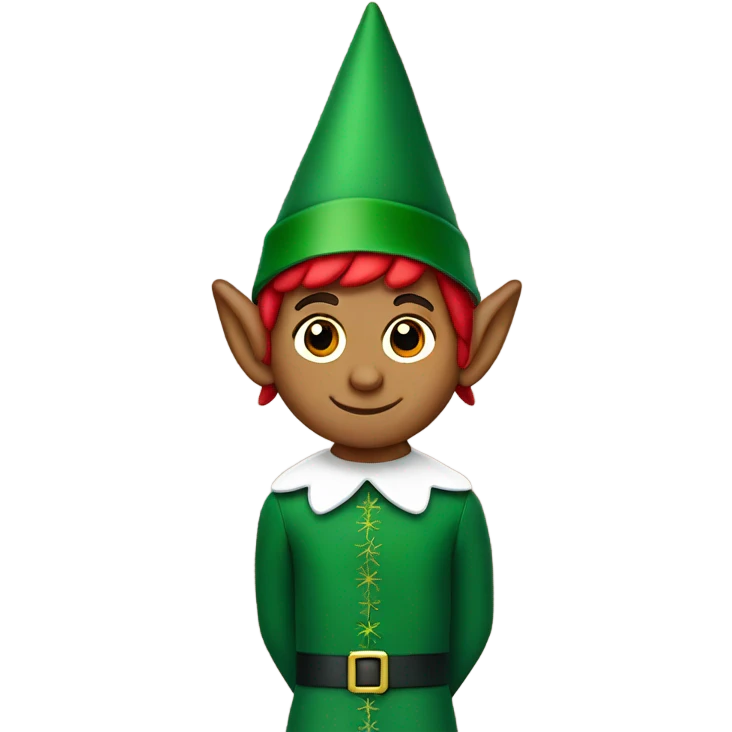 Elf on the Shelf red and green  emoji