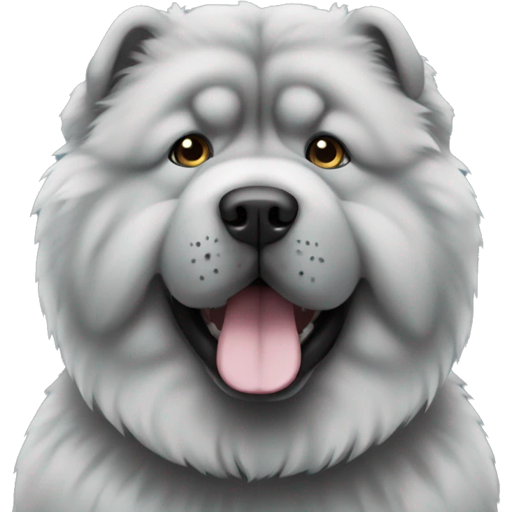 Blue chow chow  emoji