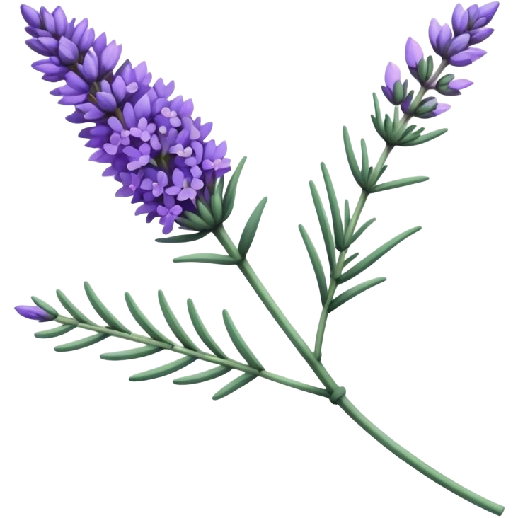 single stem of lavender emoji