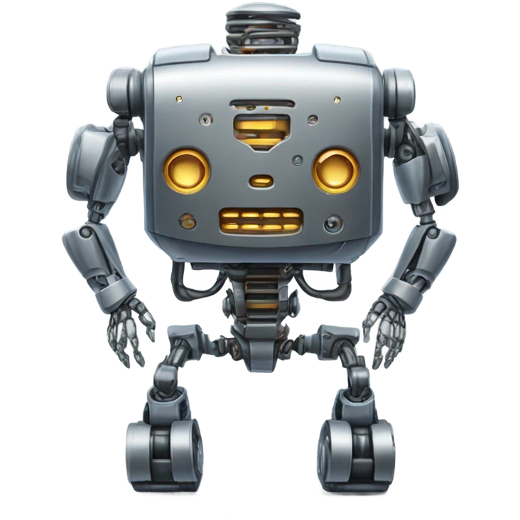 robot with 6 pack emoji