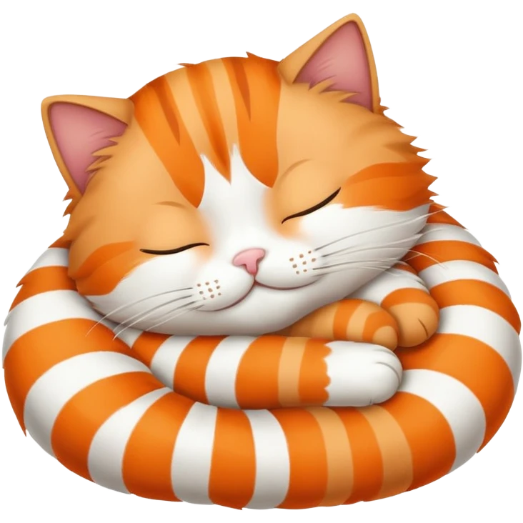 Cat sleeping emoji
