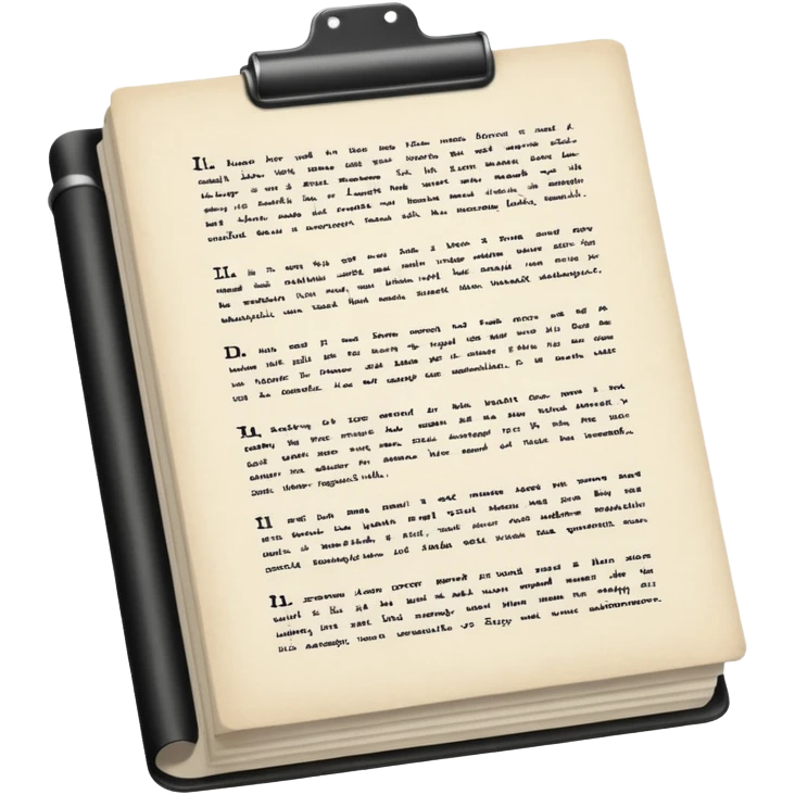 a screenplay manuscript  emoji